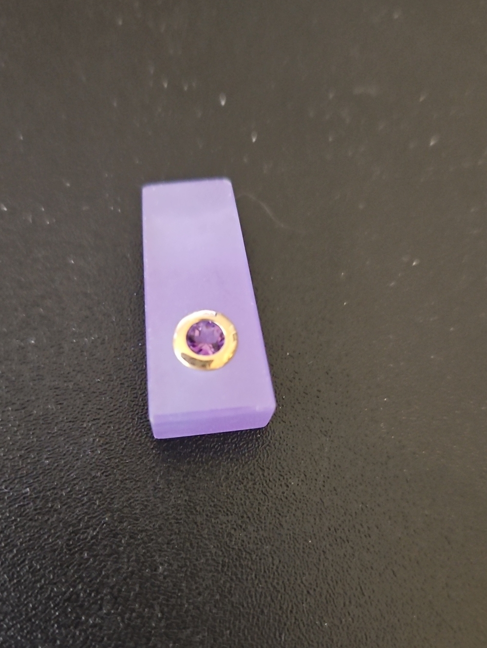 Elegant Purple Pendant with Gold Accent